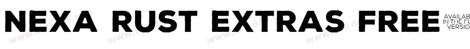Nexa Rust Extras Free字体转换